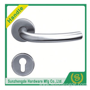 SZD STH-103 brushed stainless steel door handle on rose
